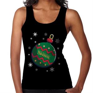 Shrek Christmas Festive Bauble Winter Snowflakes Women's Vest