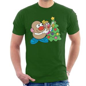 Mr Potato Head Christmas Angel On Tree Men's T-Shirt