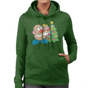 Mr Potato Head Christmas Angel On Tree Women's Hooded Sweatshirt