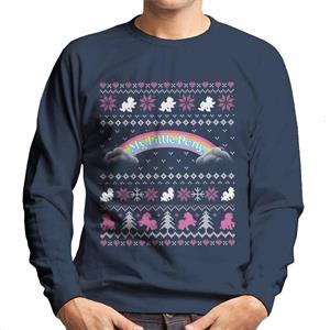 My Little Pony Christmas Festive Silhouette Men's Sweatshirt
