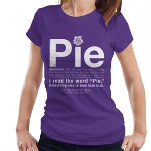 Supernatural I Read The Word Pie Women's T-Shirt