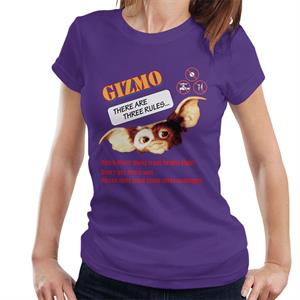 Gremlins Gizmo There Are Three Rules Women's T-Shirt