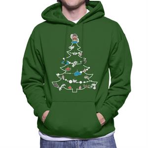 Mr Potato Head Christmas Tree Parts Men's Hooded Sweatshirt