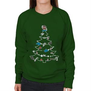 Mr Potato Head Christmas Tree Parts Women's Sweatshirt