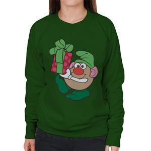 Mr Potato Head Christmas Festive Elf Women's Sweatshirt
