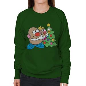 Mr Potato Head Christmas Angel On Tree Women's Sweatshirt