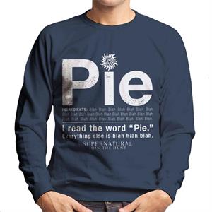 Supernatural I Read The Word Pie Men's Sweatshirt