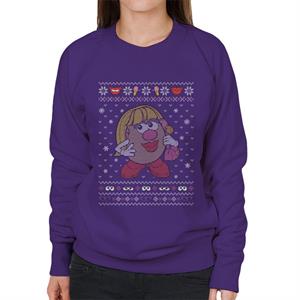 Mr Potato Head Christmas Mrs Potato Head Women's Sweatshirt