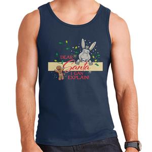 Shrek Christmas Donkey Dear Santa I Can Explain Men's Vest