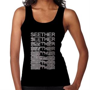 Seether Blurred Grey Logo Women's Vest