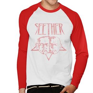 Seether Crimson Pentacle Men's Baseball Long Sleeved T-Shirt