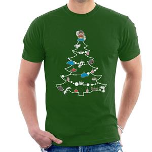 Mr Potato Head Christmas Tree Parts Men's T-Shirt