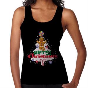 Shrek Christmas Gingerbread Man Merry Xmas Women's Vest