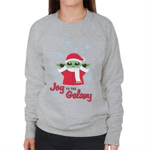 Star Wars The Mandalorian Christmas Grogu Joy To The Galaxy Women's Sweatshirt