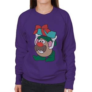 Mr Potato Head Christmas Festive Box Elf Costume Women's Sweatshirt
