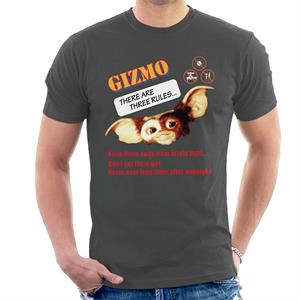 Gremlins Gizmo There Are Three Rules Men's T-Shirt