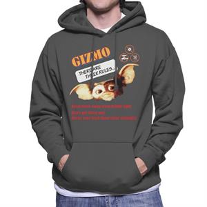 Gremlins Gizmo There Are Three Rules Men's Hooded Sweatshirt