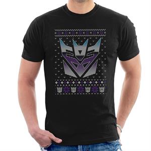 Transformers Christmas Decepticon Crest Men's T-Shirt