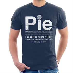 Supernatural I Read The Word Pie Men's T-Shirt