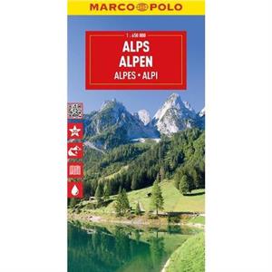 Alps Marco Polo Map by Marco Polo