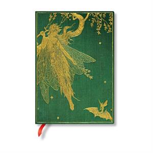 Olive Fairy Langs Fairy Books Midi Lined Softcover Flexi Journal Elastic Band Closure by Paperblanks