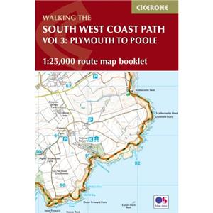 South West Coast Path Map Booklet  Vol 3 Plymouth to Poole by Paddy Dillon