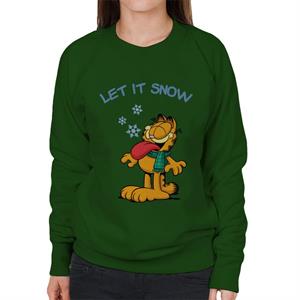 Garfield Let It Snow Christmas Women's Sweatshirt