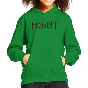 The Hobbit An Unexpected Journey Text Logo Kid's Hooded Sweatshirt