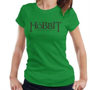 The Hobbit An Unexpected Journey Text Logo Women's T-Shirt