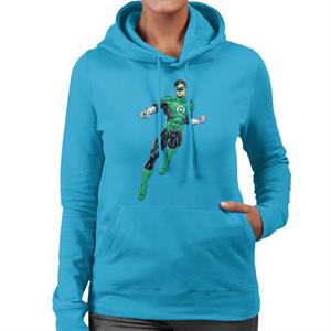 Green Lantern Ring Pose Women's Hooded Sweatshirt