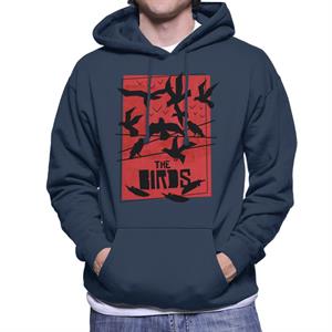 The Birds Power Line Silhouettes Men's Hooded Sweatshirt