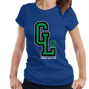 Green Lantern GL College Sports Initials Women's T-Shirt