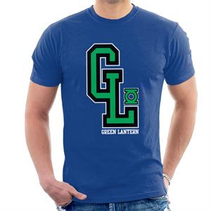 Green Lantern GL College Sports Initials Men's T-Shirt