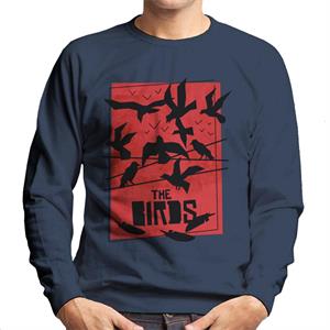 The Birds Power Line Silhouettes Men's Sweatshirt