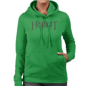 The Hobbit An Unexpected Journey Text Logo Women's Hooded Sweatshirt