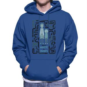 Rick and Morty A Waste Of Snakes Men's Hooded Sweatshirt