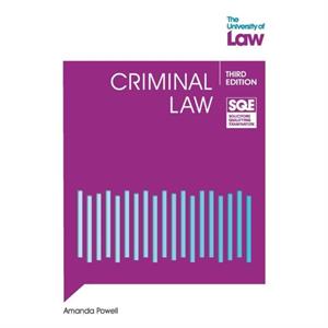 SQE  Criminal Law 3e by Amanda Powell