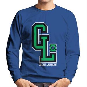 Green Lantern GL College Sports Initials Men's Sweatshirt