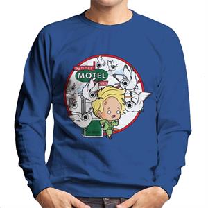 The Birds Cartoon The Tides Motel Scene Men's Sweatshirt