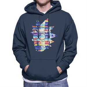 Rick and Morty Rick Sanchez Static Head Men's Hooded Sweatshirt