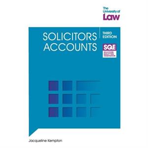 SQE  Solicitors Accounts 3e by Jacqueline Kempton