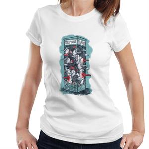 The Birds Dark Phone Booth Women's T-Shirt