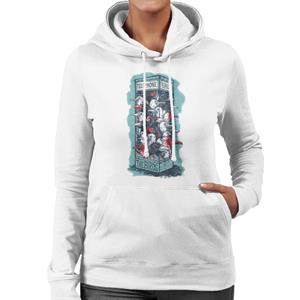 The Birds Dark Phone Booth Women's Hooded Sweatshirt