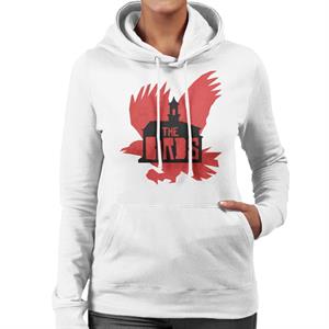 The Birds Schoolhouse Silhouettes Women's Hooded Sweatshirt