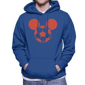 Disney Football Mickey Mouse Silhouette Men's Hooded Sweatshirt