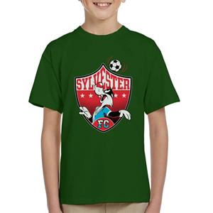 Looney Tunes Football Sylvester Emblem Kid's T-Shirt