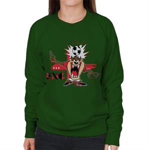 Looney Tunes Football Taz For England Women's Sweatshirt