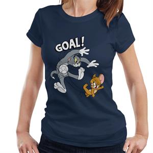 Tom and Jerry Football Goal Women's T-Shirt