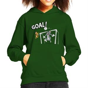 Tom and Jerry Football Back Of The Net Kid's Hooded Sweatshirt