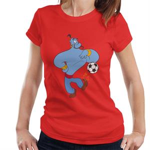 Disney Aladdin Football Genie Magic Kick Women's T-Shirt